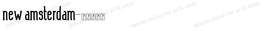 new amsterdam字体转换